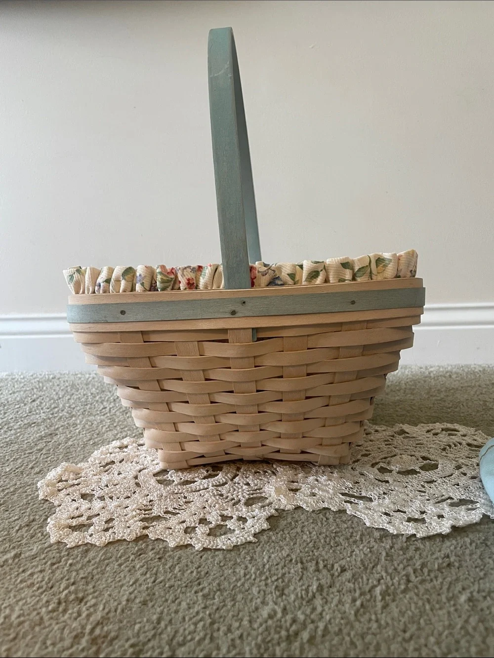 Longaberger 2003 Large Whitewashed Easter Basket